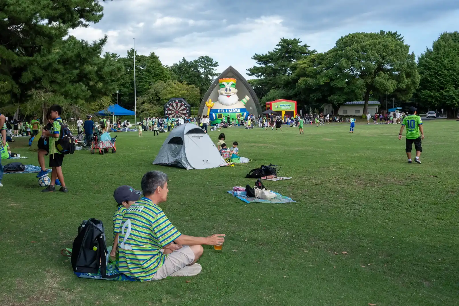 平塚市総合公園の会場風景